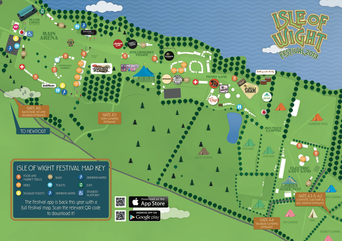 Isle Of Wight Festival 2024 Map Fina Drucill