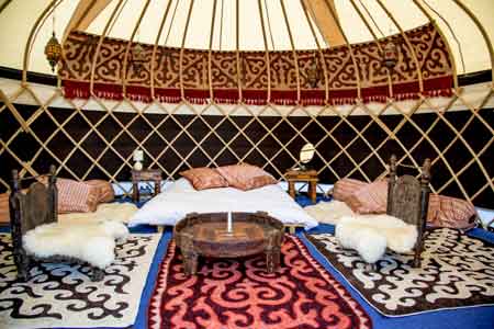 Hearthworks yurt festival accommodation