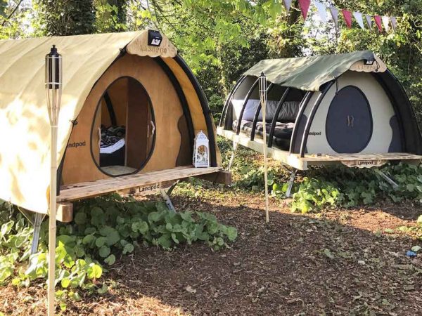 Land Pod Cosy Cocoon festival accommodation