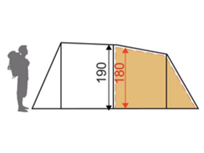 4-Man tent elevation layout for Formula One Silverstone