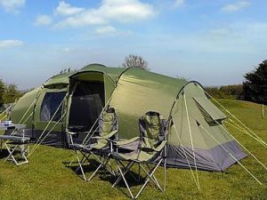 pre-pitched camping for Silverstone Formula 1