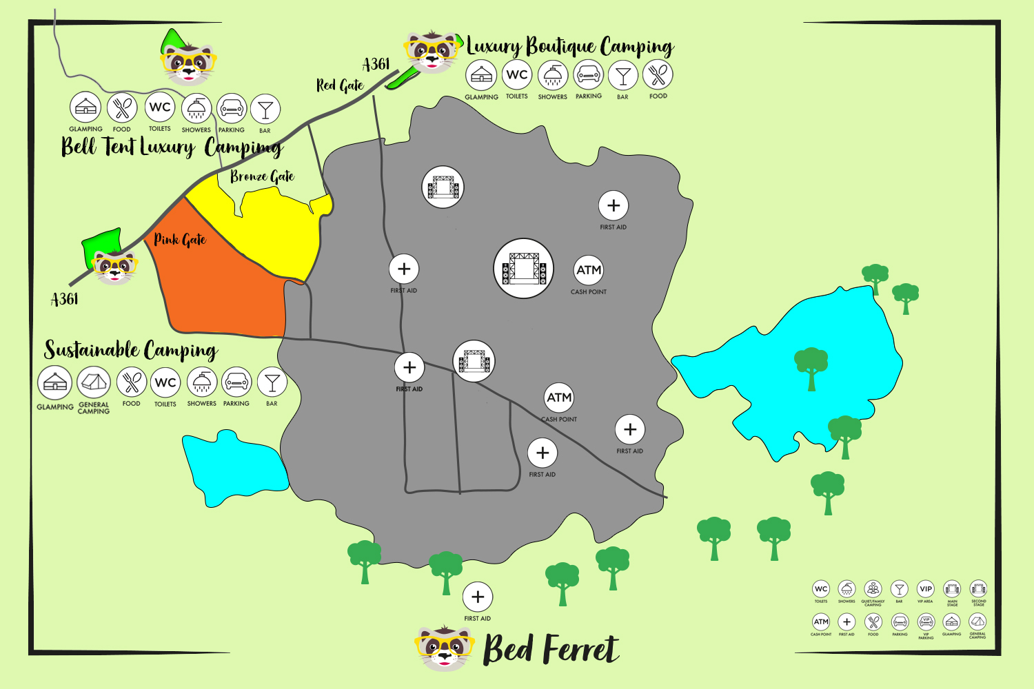 Glastonbury Festival Info and Camping Bed Ferret