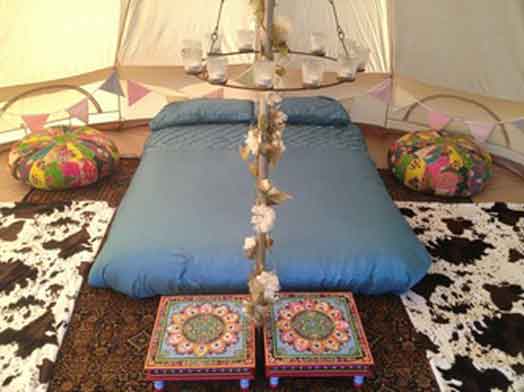 Tinker bell tent hire double for Glastonbury festival