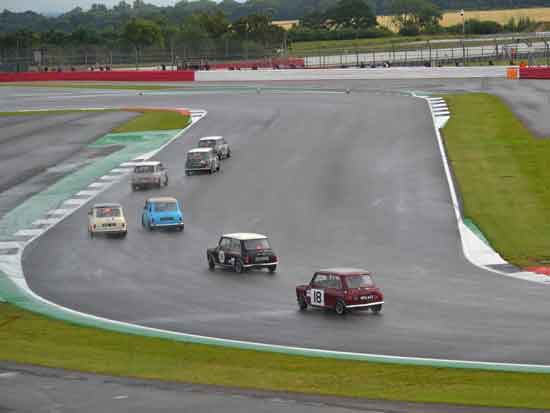 Racing at Silverstone Circuit from Village